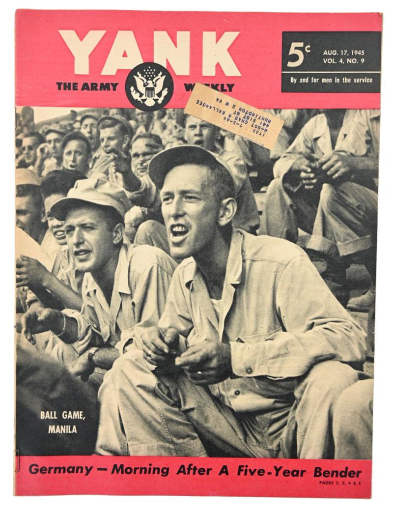 US WW2 Yank Magazine 17 August 1945
