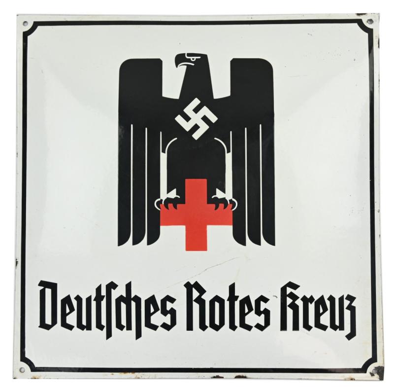 German DRK Enamel Sign