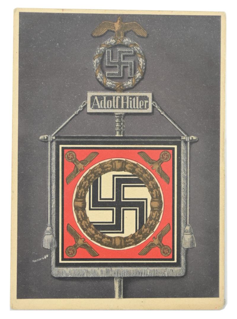 German Propaganda Postcard 'NSDAP Standarte'