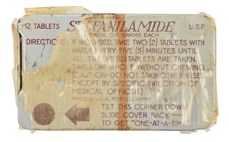 US WW2 Sulfanilamide medic pack