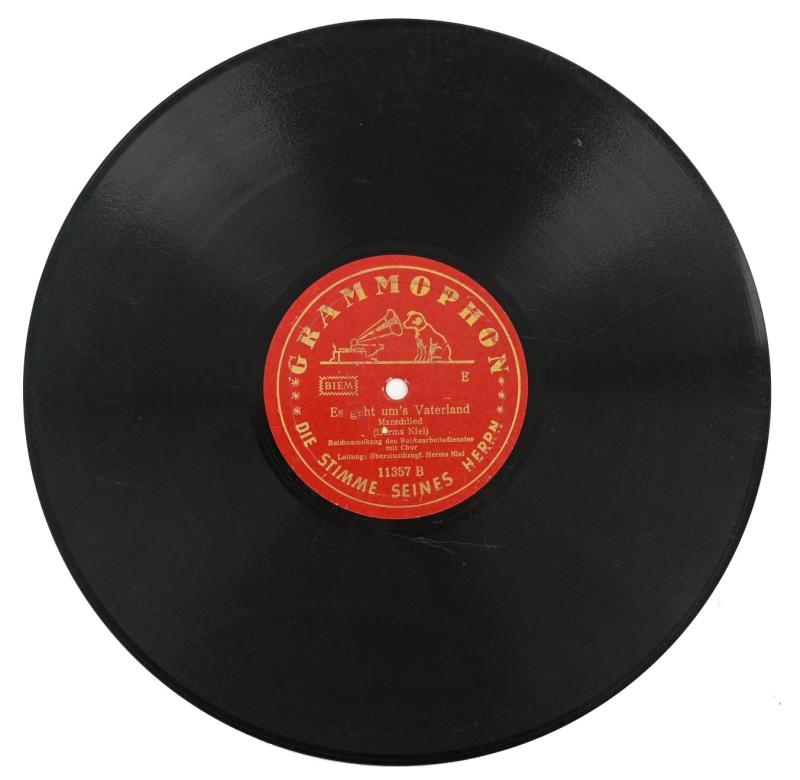 German Third Reich Era Music Record 'RAD'