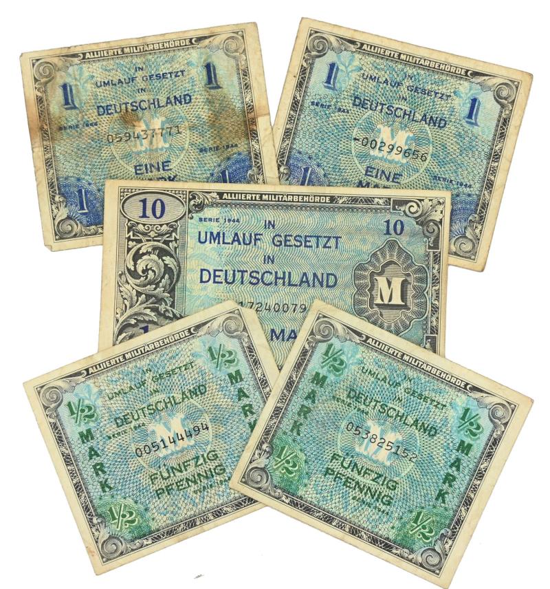 Allied WW2 German Military Occupation Currency