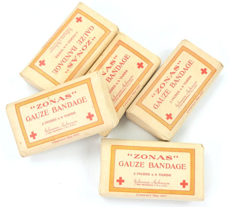 US WW1 First Aid Gauze bandage 'Zonas'