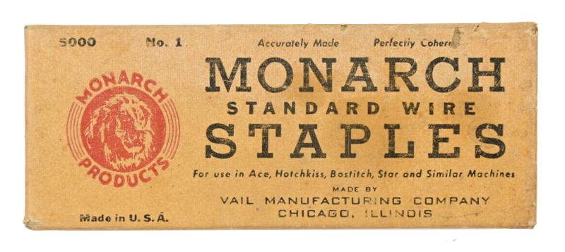 US WW2 Era Monarch Staples Package