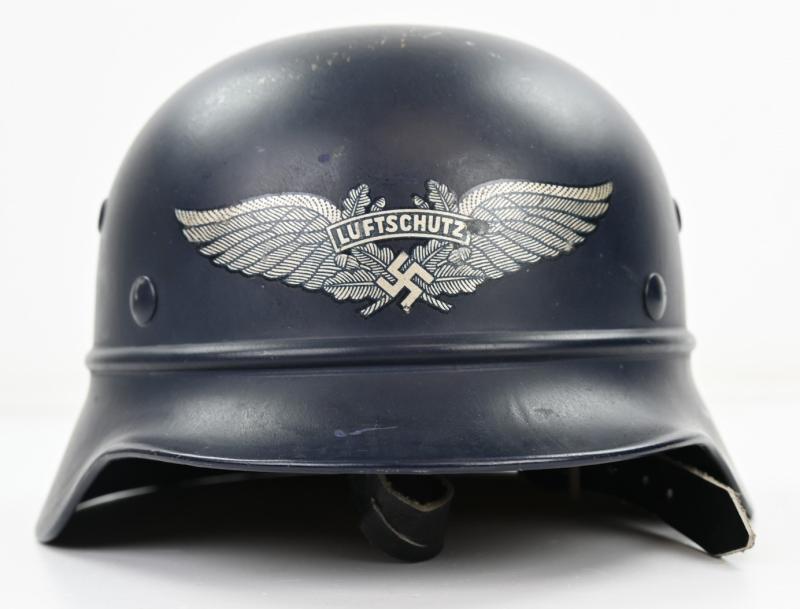 German M35 Luftschutz Beaded Helmet
