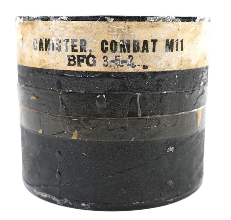 US WW2 M11 Gasmask Filter in container
