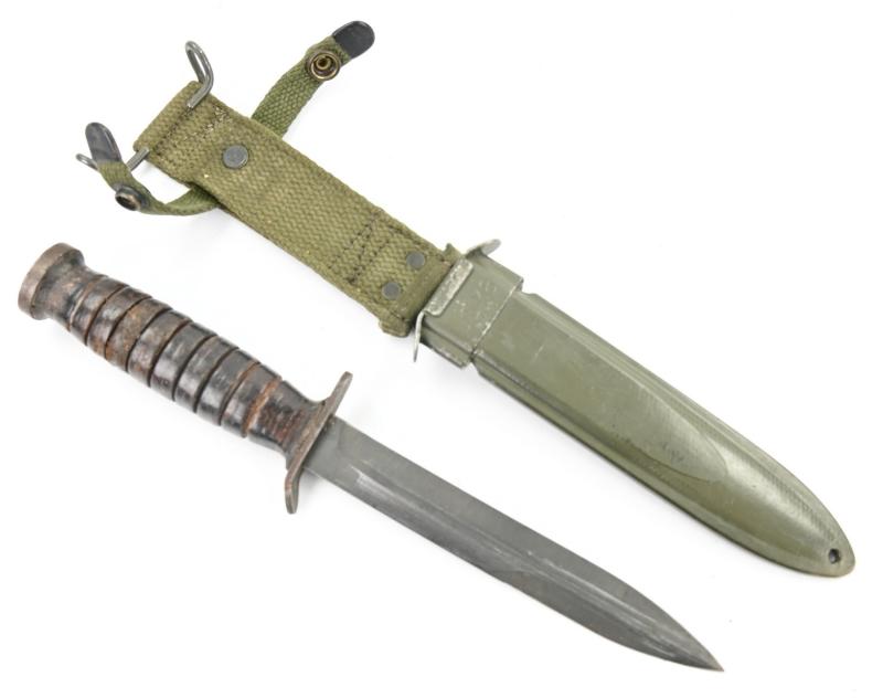 US WW2 M3 Fighting Knife with M6 Scabbard