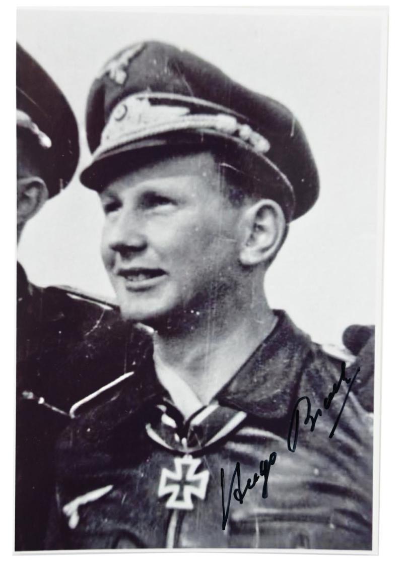 Signature of Luftwaffe KC Recipient 'Hugo Broch'