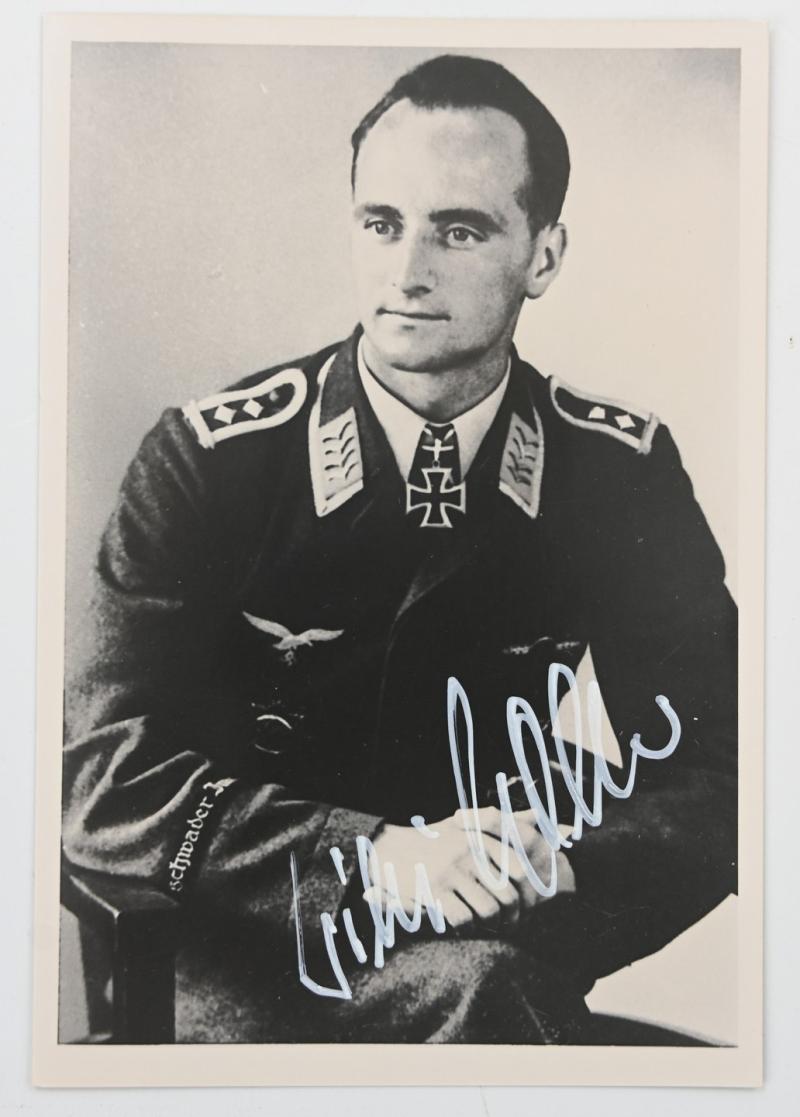 Signature of Luftwaffe KC Recipient 'Wilhelm Noller'