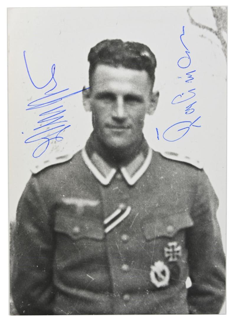 Signature of Wehrmacht Heer KC Recipient 'Korbinian Viechter'