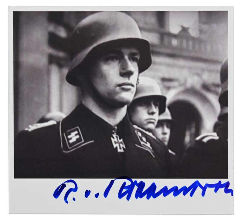 Signature of Waffen-SS KC Recipient 'Rudolf von Ribbentrop'