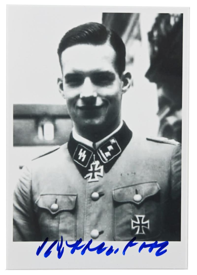 Signature of Waffen-SS KC Recipient 'Rudolf von Ribbentrop'