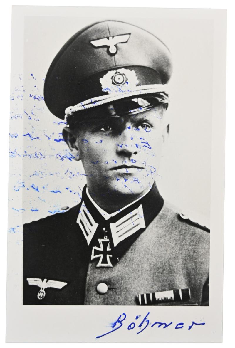 Signature of WH KC Recipient 'Hans Böhmer'