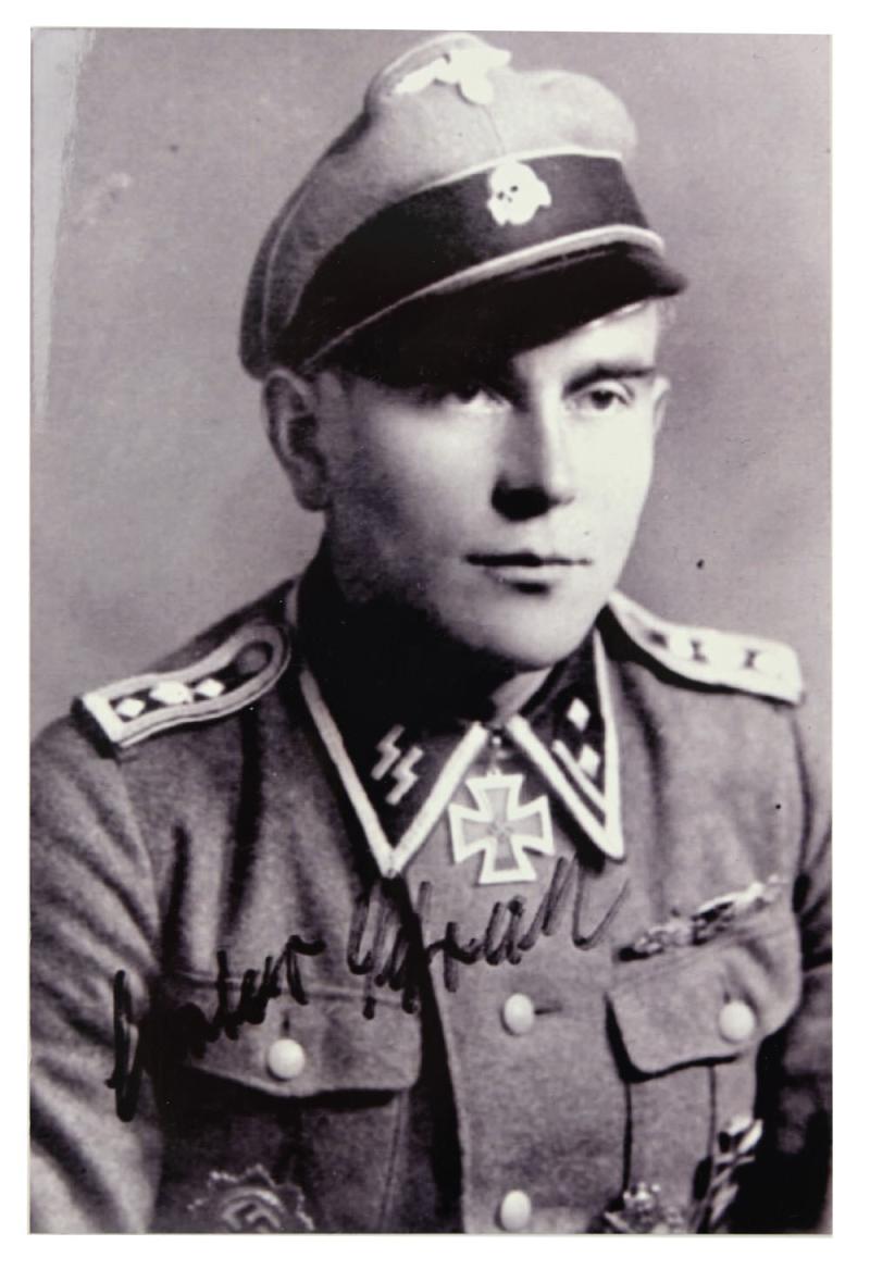 Signature of Waffen-SS KC Recipient 'Gustav Schreiber'