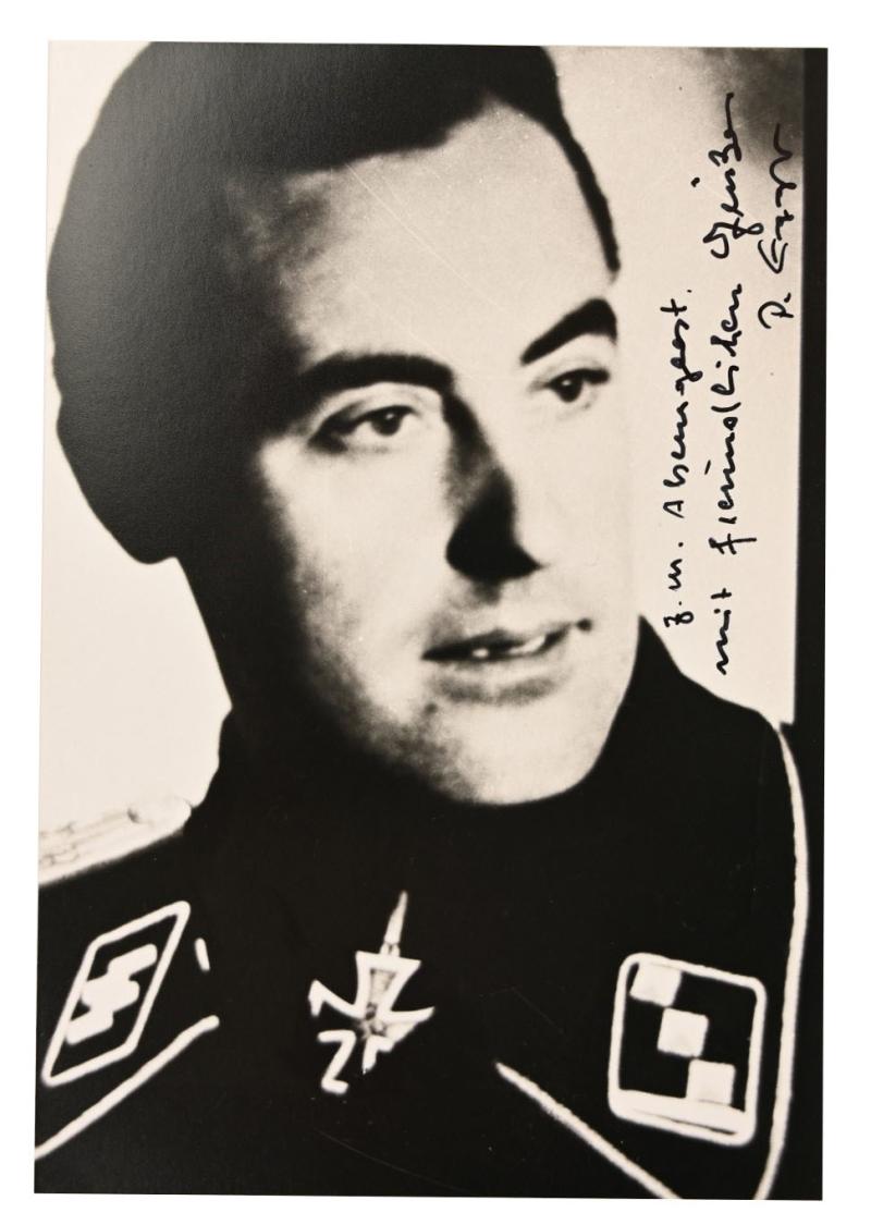 Signature of Waffen-SS KC Recipient 'Paul Egger'