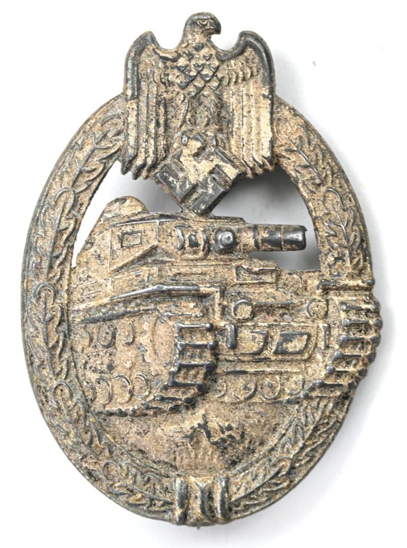 German Panzer Assault Badge in Silver