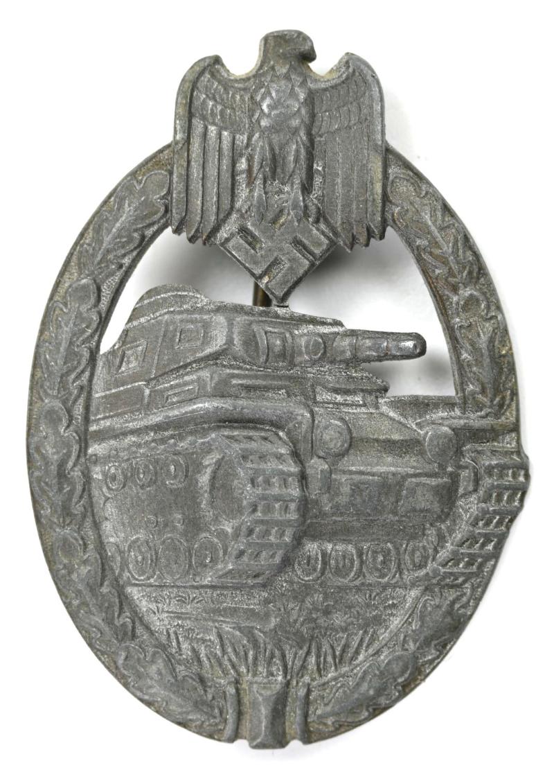 German Panzer Assault Badge in Silver