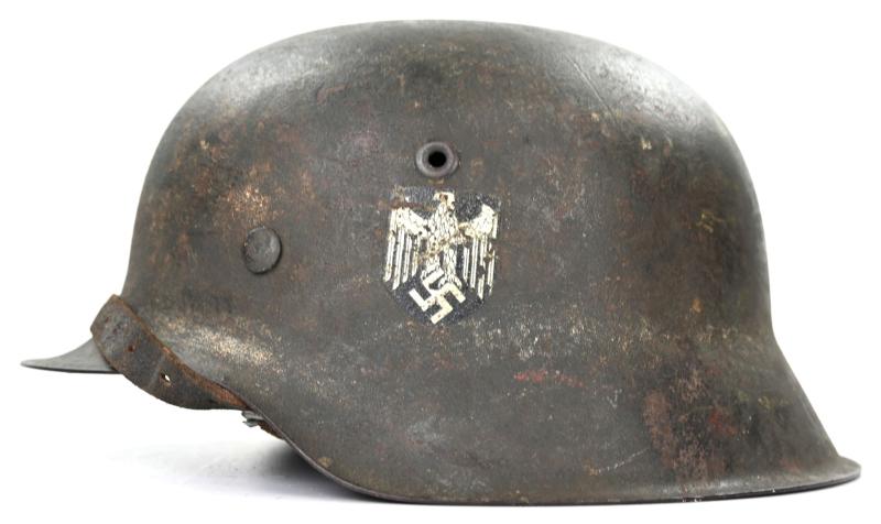 German WH M42 SD Combat Helmet 'Battle of the Bulge'