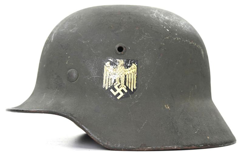 German WH M35 Re-issue Camo Combat Helmet