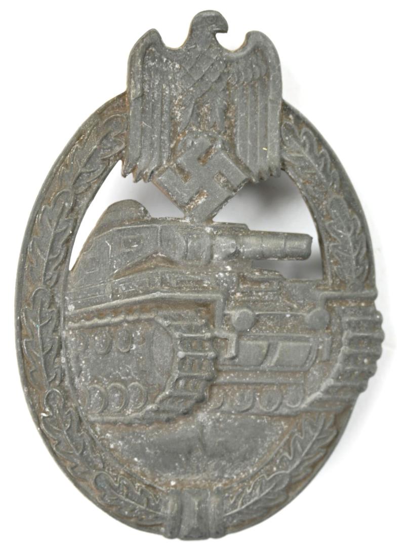 German Panzer Assault Badge in Silver