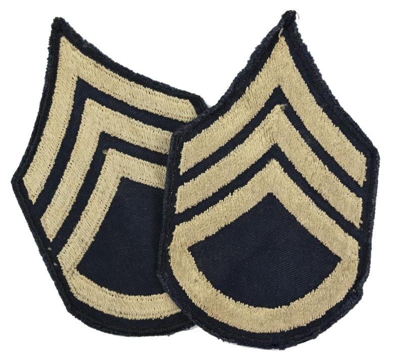 US WW2 Sergeant Chevron Set