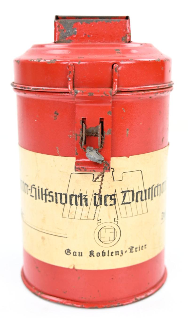 German NSDAP WHW Gau Koblenz Trier Collecting Can