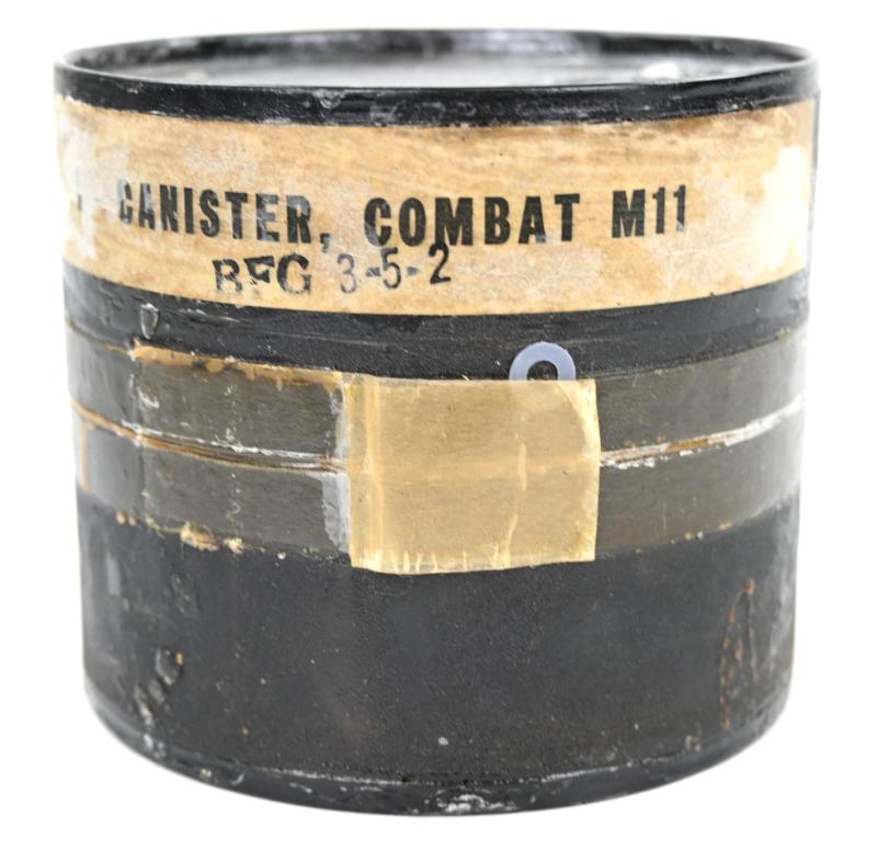 US WW2 M11 Gasmask Filter in container