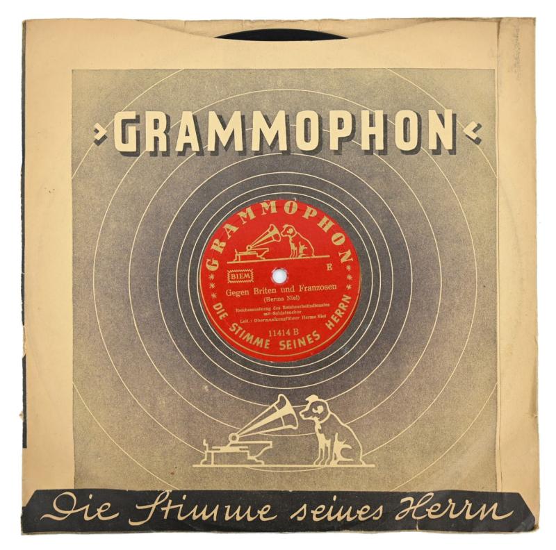 German Third Reich Era Music Record 'RAD'