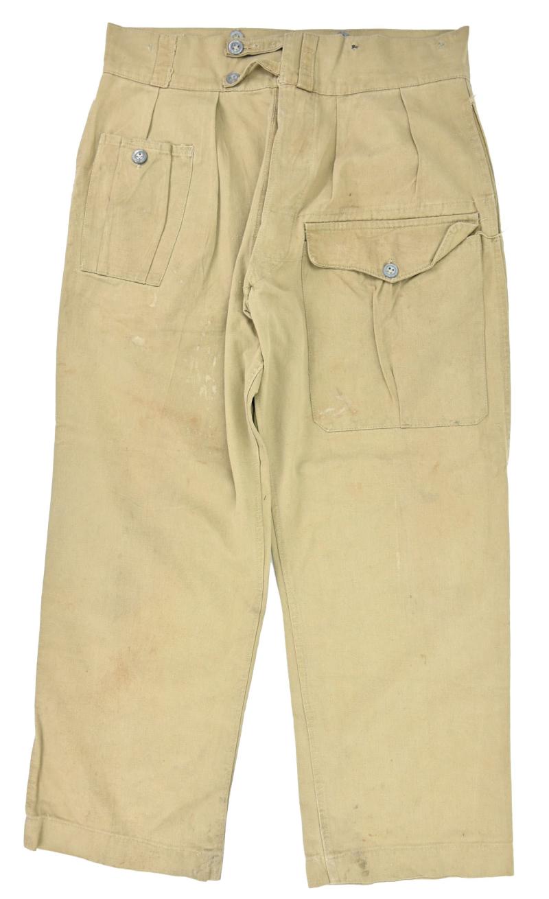 British WW2 KD Battledress Tropical Trousers