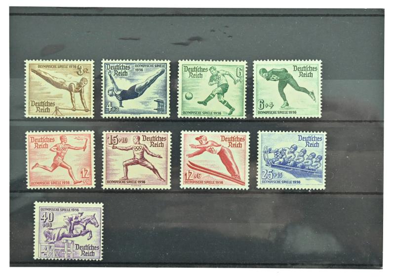 German Third Reich Era Postcard Stamps