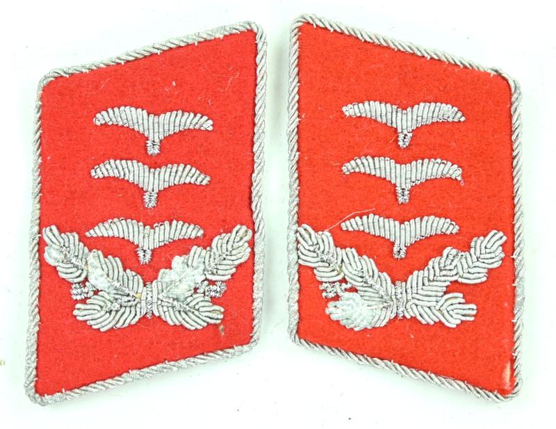 German LW Officers Collar Tabs