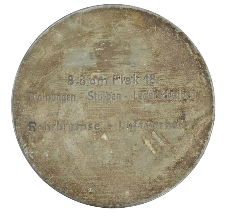 German WH 8.8cm Flak 18 Tin Can Spare Parts