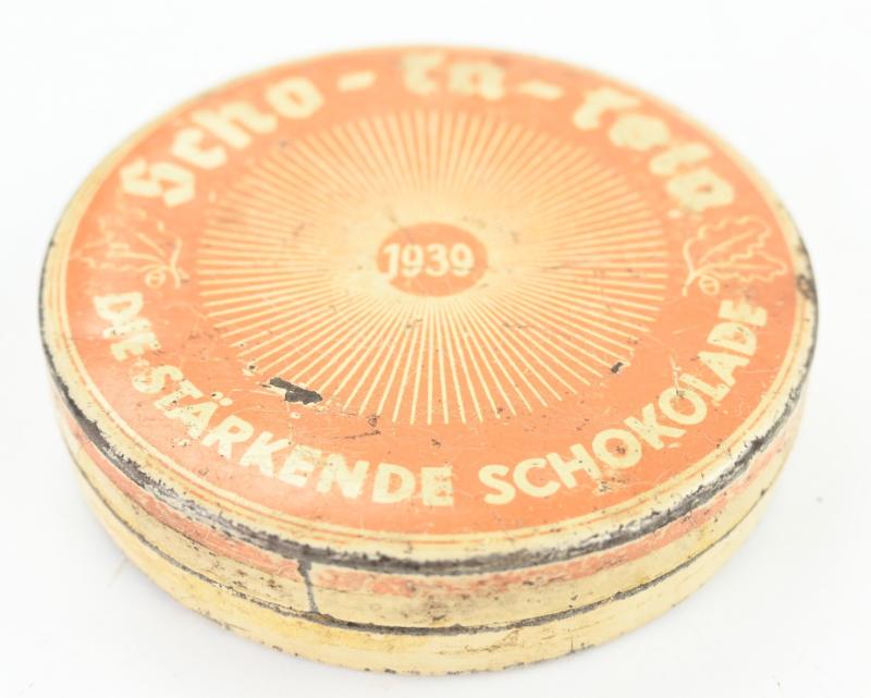 German Scho-ka-kola Tin Can 1939