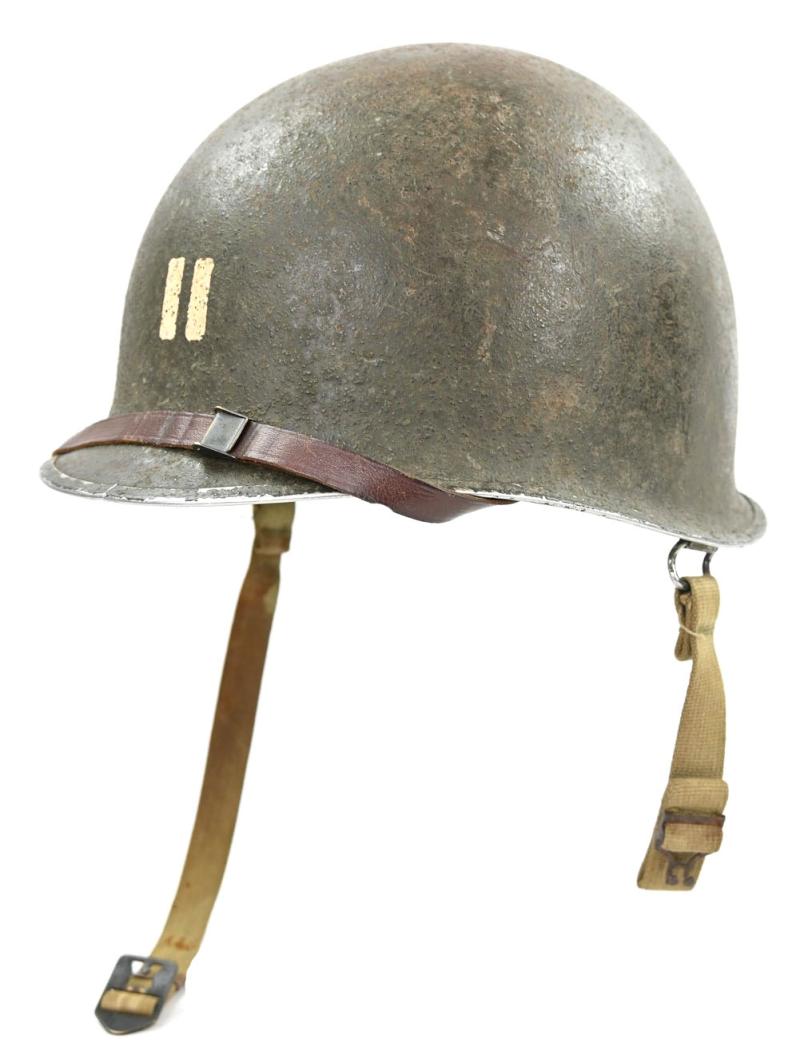 US WW2 M1 Swivel Bale 'Follow Me' Captain Helmet