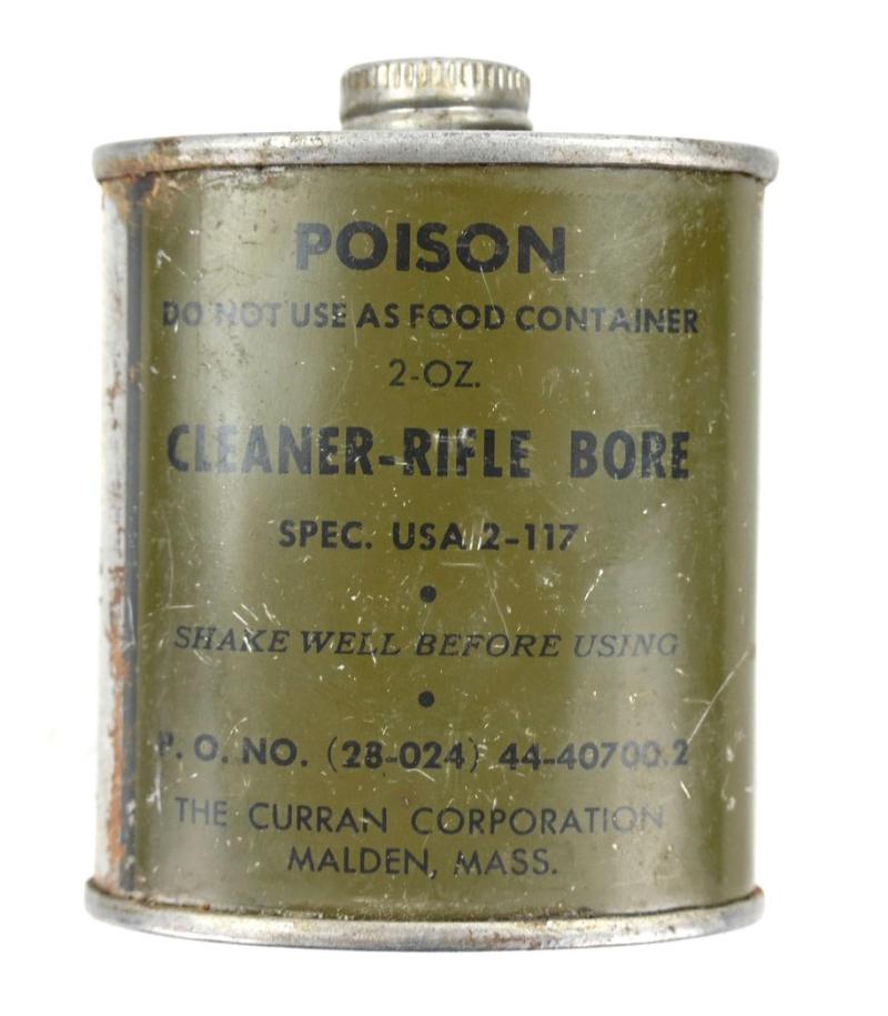 US WW2 Rifle Cleaner Tin Can