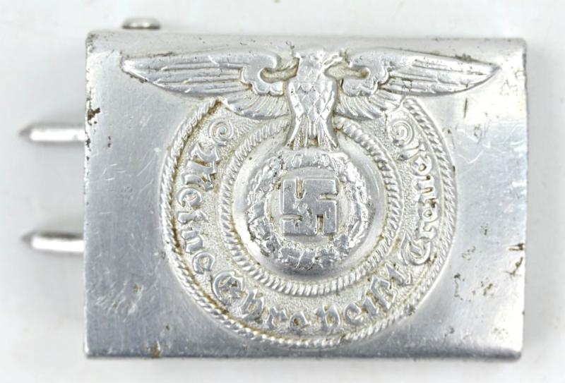 German Waffen-SS Alu Beltbuckle RZM 822/38 SS