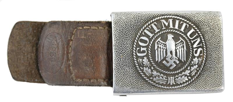 German WH Beltbuckle with Tab 'Dr.Franke & Co'