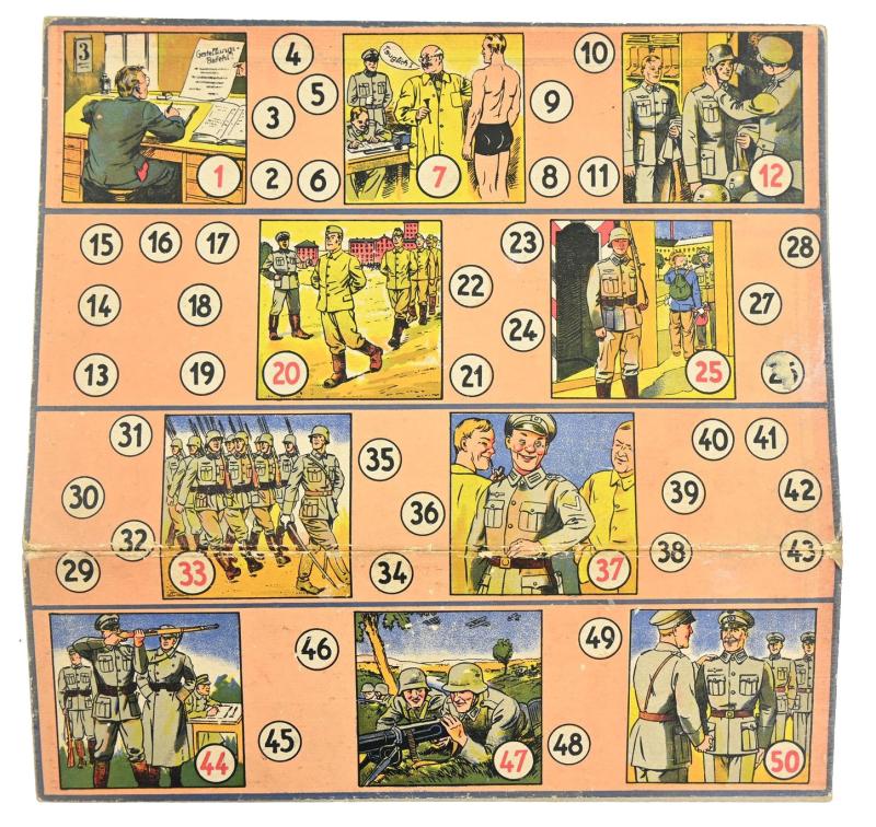 German Third Reich Era Boardgame plate