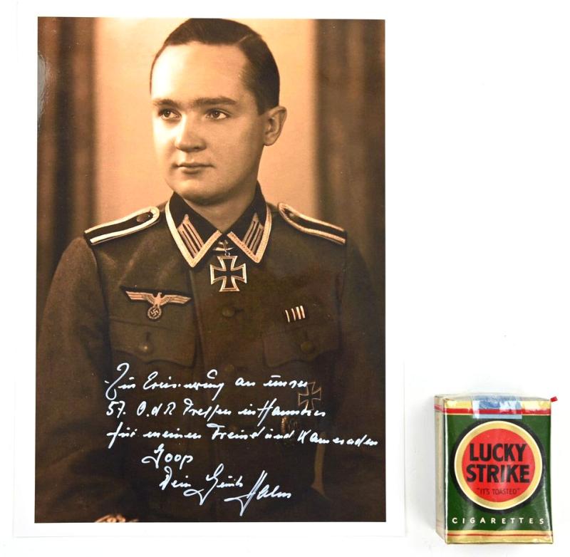 Signature of Wehrmacht Heer KC Recipient 'Günter Halm'