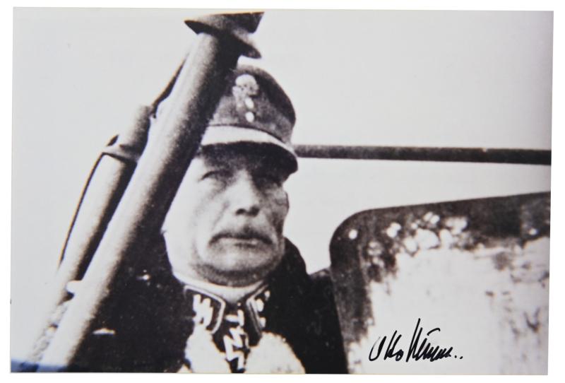 Postcard with Signature of Waffen-SS KC-OL&S Recipient 'Otto Kumm'