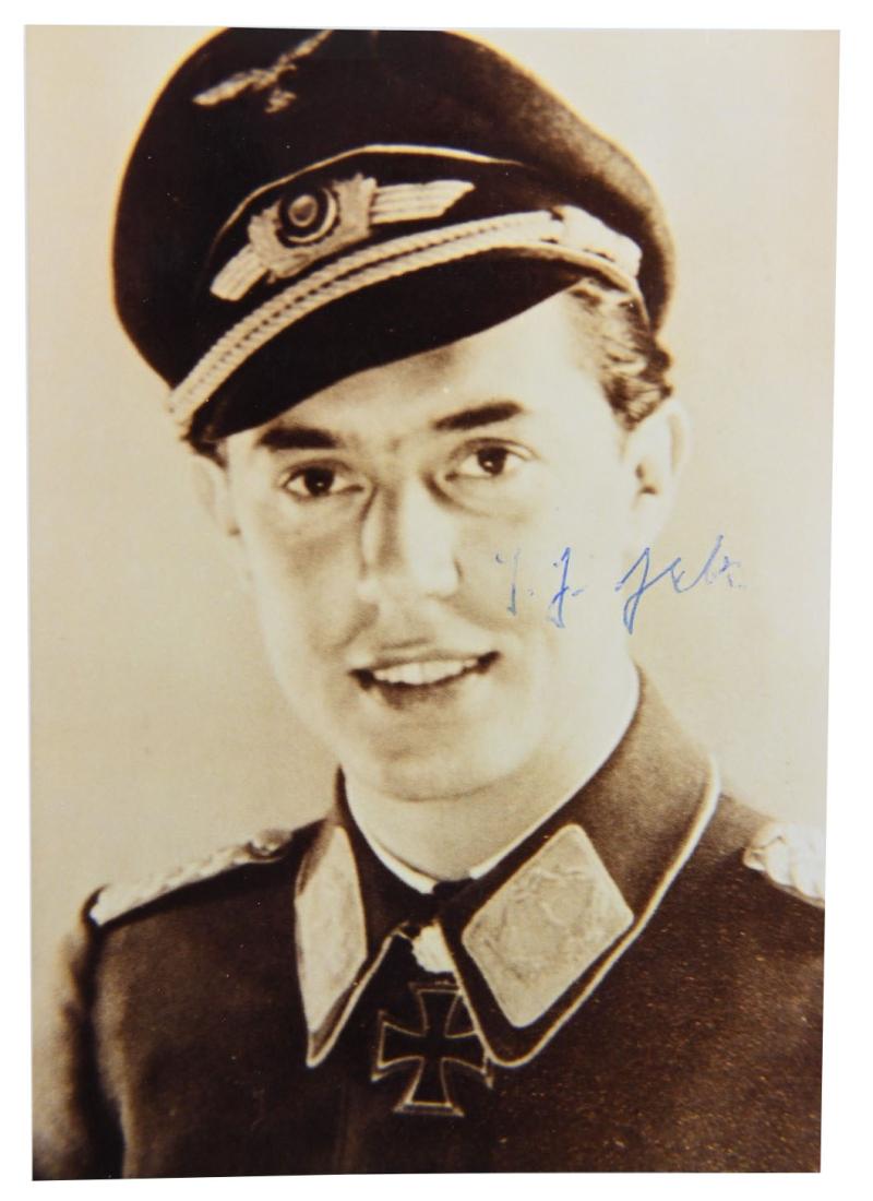 Signature of Wehrmacht Heer KC Recipient 'Hans-Joachim Jabs'