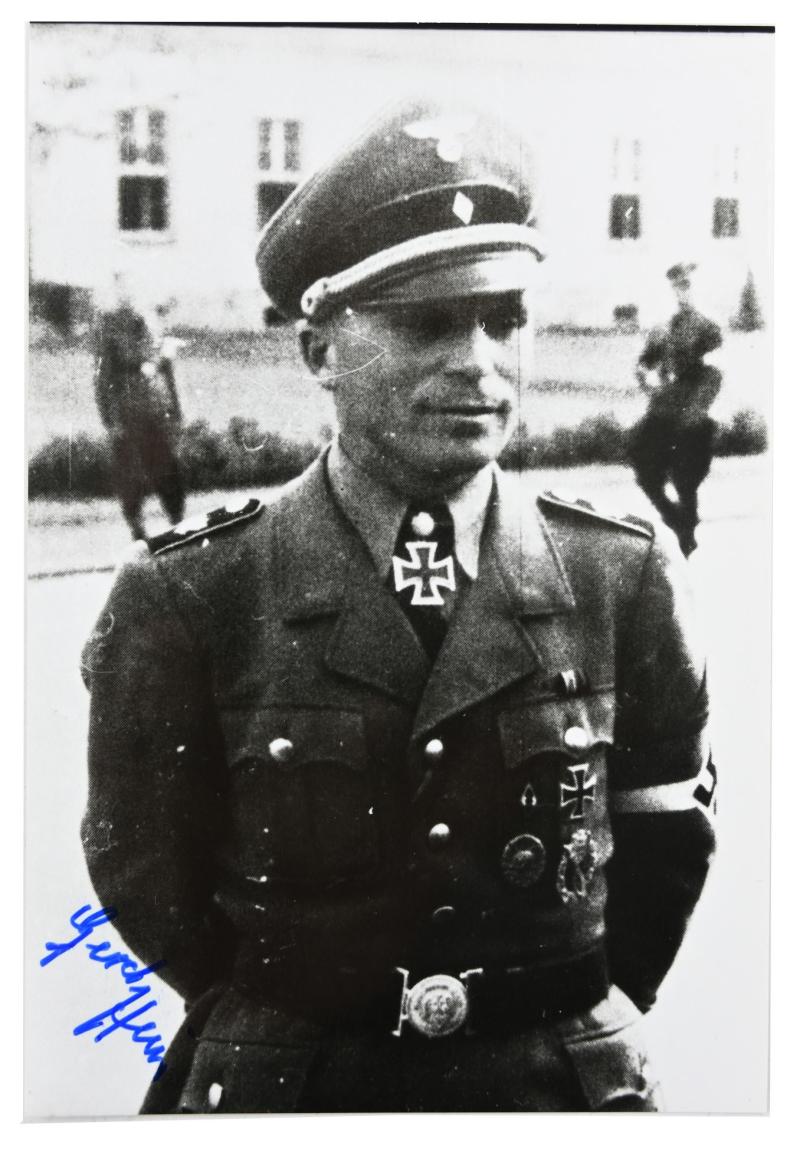 Signature of Wehrmacht Heer KC-OLC Recipient 'Gerhard Hein'
