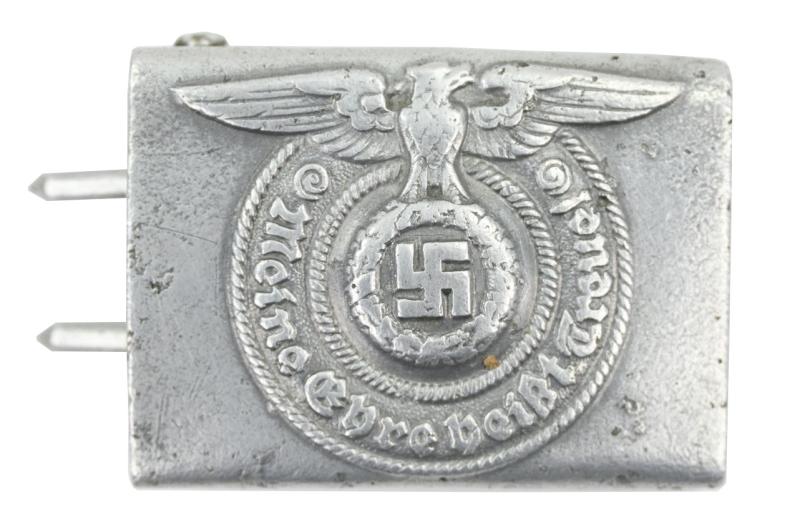 German Waffen-SS Alu Beltbuckle RZM 822/38 SS