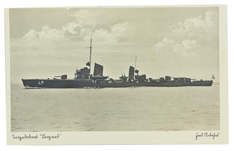 German KM Postcard 'Torpedoboot Leopard'