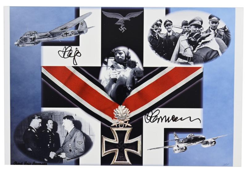 Signature of Luftwaffe KC-OLC&S Recipient 'Hajo Hermann'