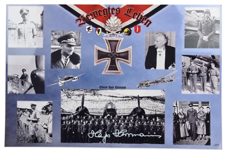 Signature of Luftwaffe KC-OLC&S Recipient 'Hajo Hermann'