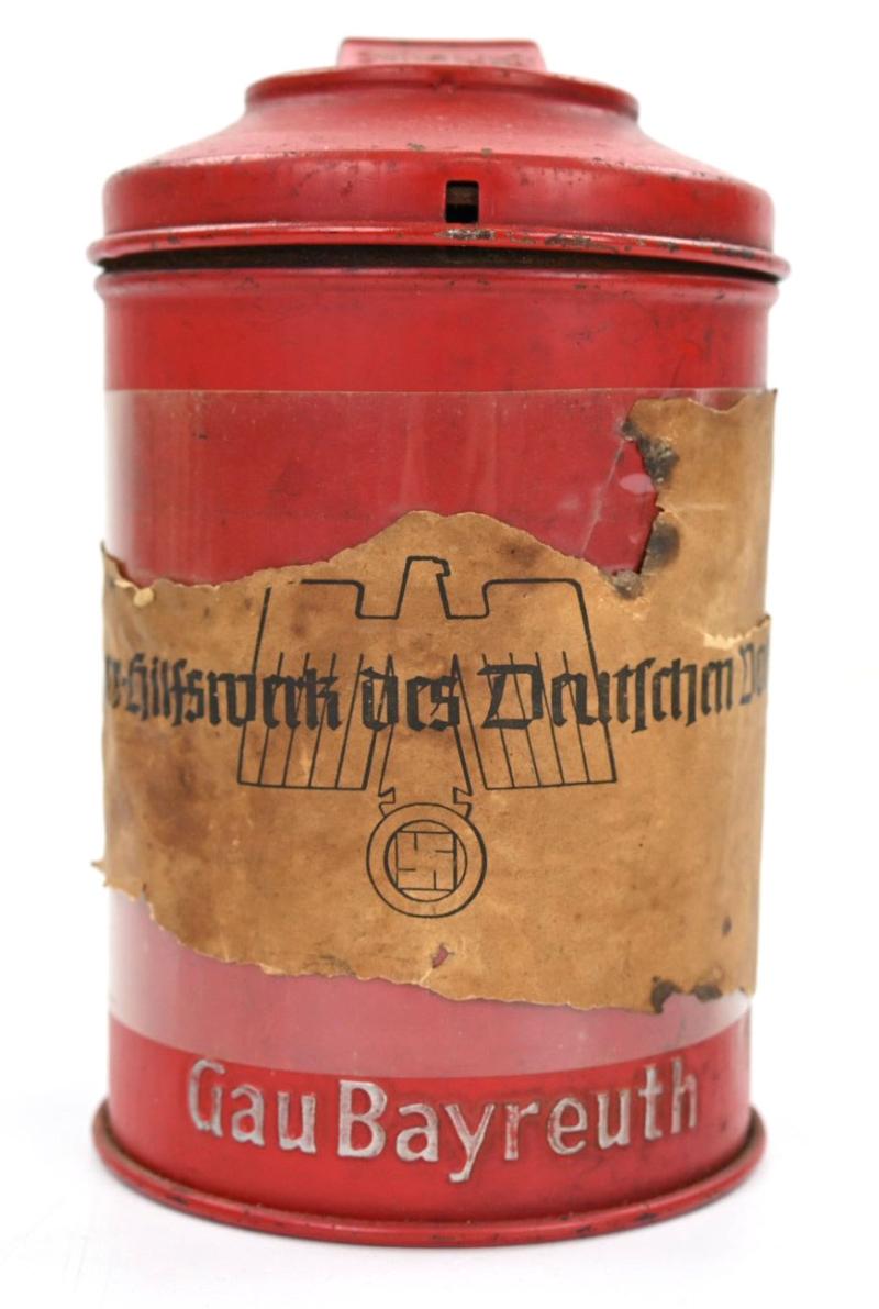 German NSDAP WHW Gau Koblenz Trier Collecting Can