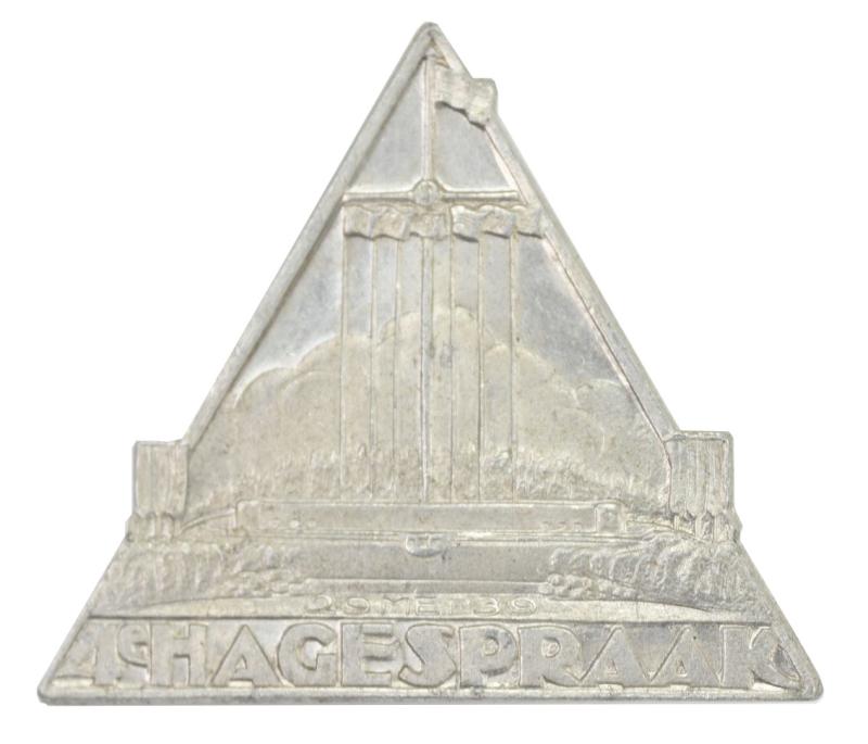 Dutch NSB Meeting Badge '4e Hagespraak' 1939