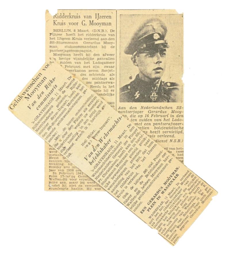 Dutch Newspaper Article 'Gerardus Mooyman'