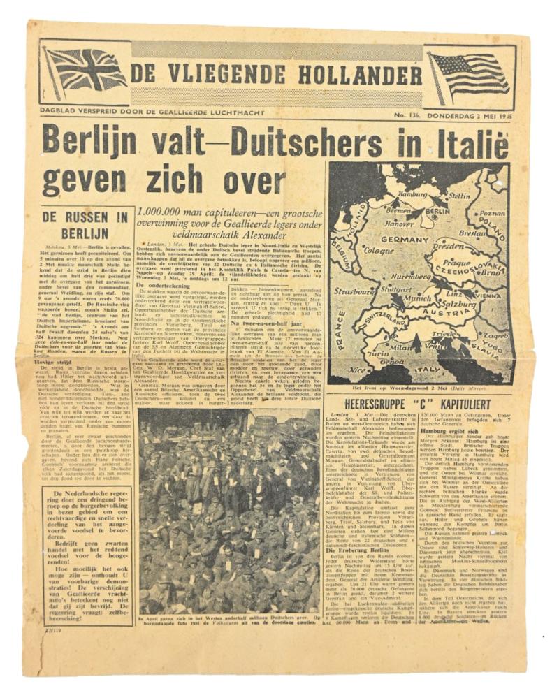 Allied Droppingsflyer 'De Vliegende Hollander' 3 May 1945